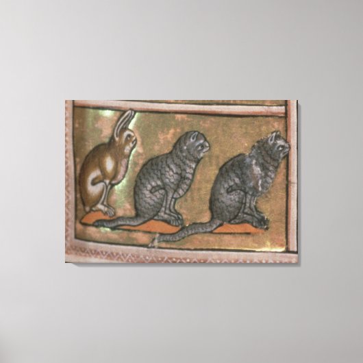 Adam noemde de dieren uit Noord-Midlands Canvas Afdruk (Voorkant)