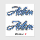 Adam Nom Autocollant Stickers Set (Feuille)