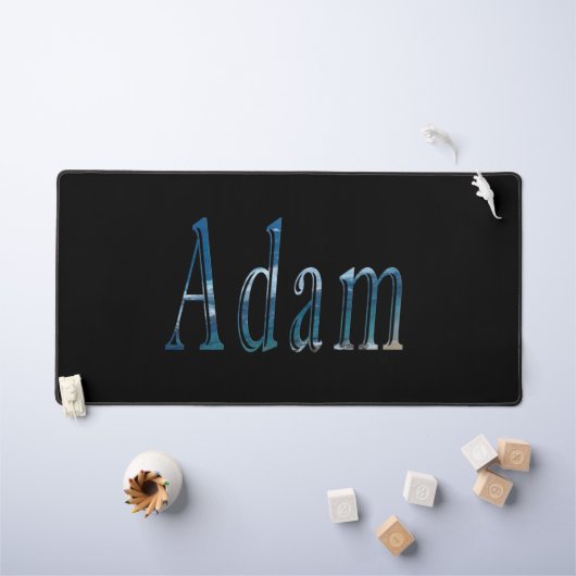 Adam Nom Fabriqué Avec Une Image De Plage (Tableau pour enfants)