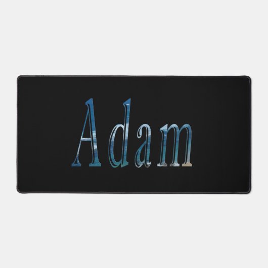 Adam Nom Fabriqué Avec Une Image De Plage (Recto)