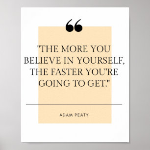 Adam Peaty Quote Poster