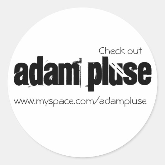 Adam Pluse - Stickers (Voorkant)