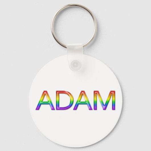 Adam - Regenboog - Sleutelhanger - 002 (Voorkant)