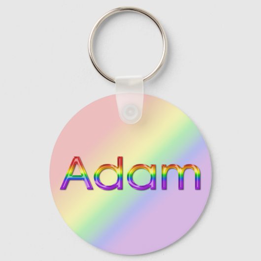 Adam - Regenboog - Sleutelhanger - 003 (Voorkant)