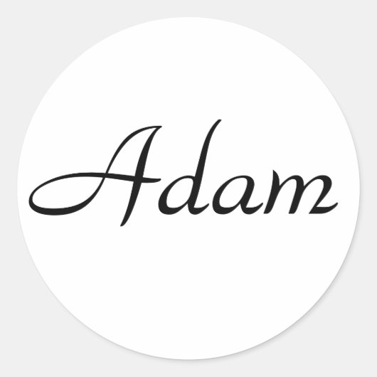 Adam Ronde Sticker (Voorkant)