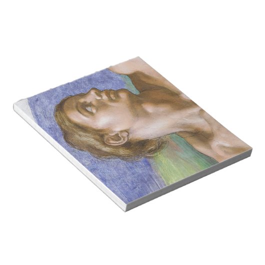 Adam, Sistine Chapel van Michelangelo Notitieblok (Schuin)