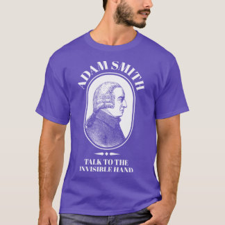 Adam Smith Grappige Economie Professor Onzichtbare T-shirt