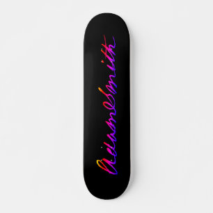 Adam Smith neon handtekening Skateboard
