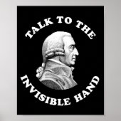 Adam Smith - praat met de onzichtbare hand - grapp Poster (Voorkant)