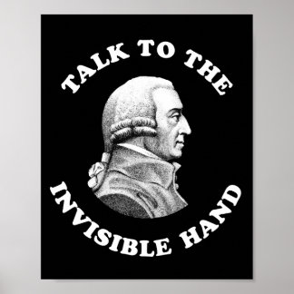 Adam Smith - praat met de onzichtbare hand - grapp Poster