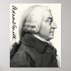 Adam Smith Profile (met handtekening) Poster