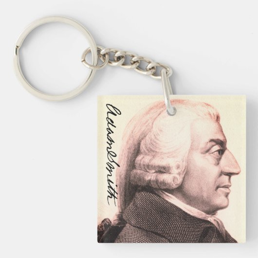 Adam Smith Profile/signature Sleutelhanger (Voorkant)