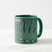 ADAM ~ Zany 3D Fractal ~ Tasse 3D verte (Devant droit)