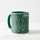 ADAM ~ Zany 3D Fractal ~ Tasse 3D verte (Devant gauche)