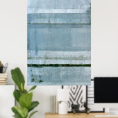 'Adamant Blue Abstract Art' Poster (Thuiskantoor)