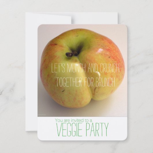 ADAM'S APPLE Veggie Party uitnodiging (Voorkant)