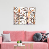 Adam's Birch Canvas Afdruk (Insitu (Woonkamer))