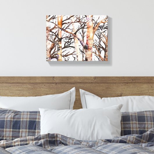 Adam's Birch Canvas Afdruk (Insitu (Slaapkamer))