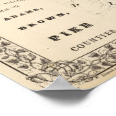 Adams, Brown, provincie Pike Poster (Hoek)