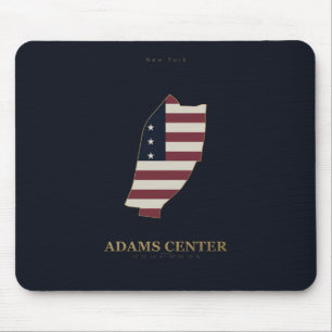 Adams Center New York Amerikaanse Silhouette Muismat
