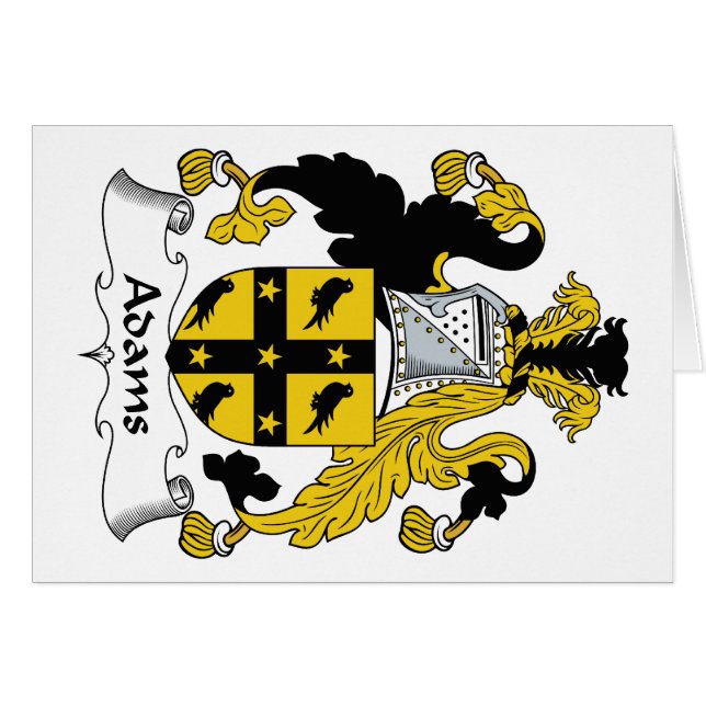 Adams Family Crest (Voorkant Horizontaal)