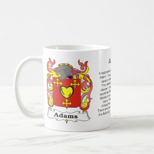 Adams Family Crest Mok (Links)