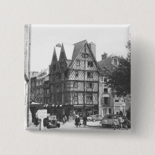 Adam's House Vierkante Button 5,1 Cm