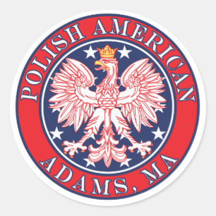 Adams Massachusetts Polish Ronde Sticker