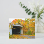Adams Mill Old Covered Bridge, Indiana Briefkaart (Staand voorkant)