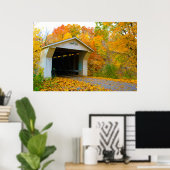 Adams Mill Old Covered Bridge, Indiana Poster (Thuiskantoor)