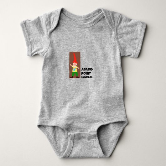 Adams Point Gnome Baby Bodysuit (Voorkant)
