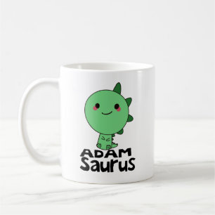 Adamsauraus, naam Adam, dinoliefhebber, dinosaurus Koffiemok