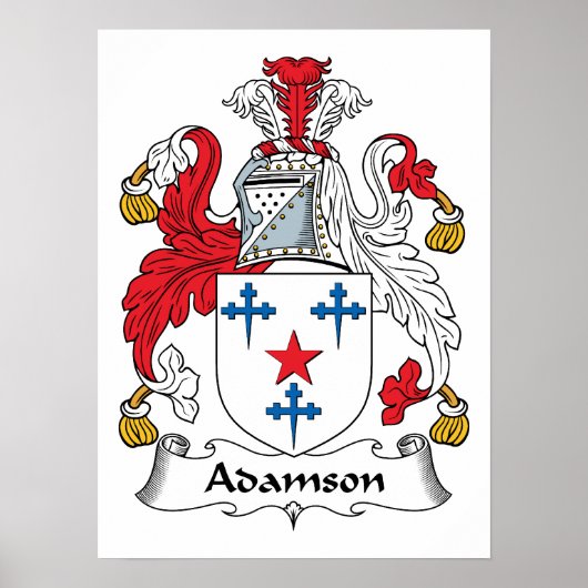 Adamson Family Crest Poster (Voorkant)