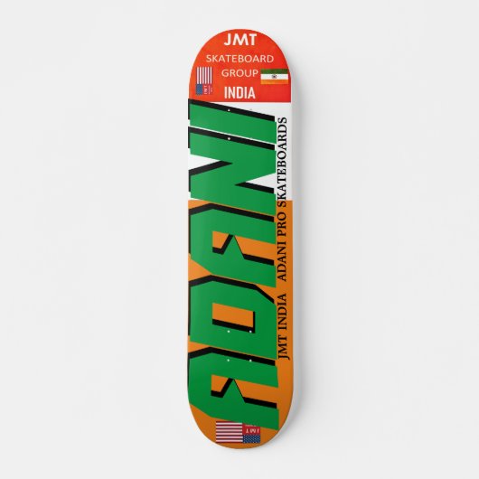 ADANI JMT INDIA 7 3/4" Skateboard Deck (Devant)