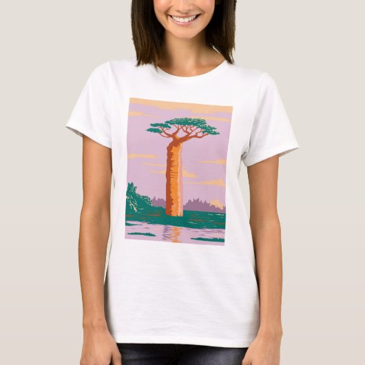 Adansonia grandidieri Madagascar Baobab T-shirt (Devant)