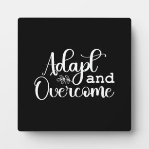 Adapt en Overwinnen Gym Hustle Succes Motivatie Fotoplaat