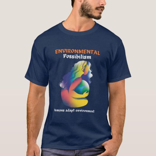 Adapt & Thrive: Environmental Possibilism T-shirt (Voorkant)