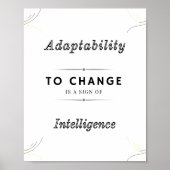 Adaptabilité Pour Changer Motivation Poster (Devant)