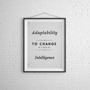 Adaptabilité Pour Changer Motivation Poster