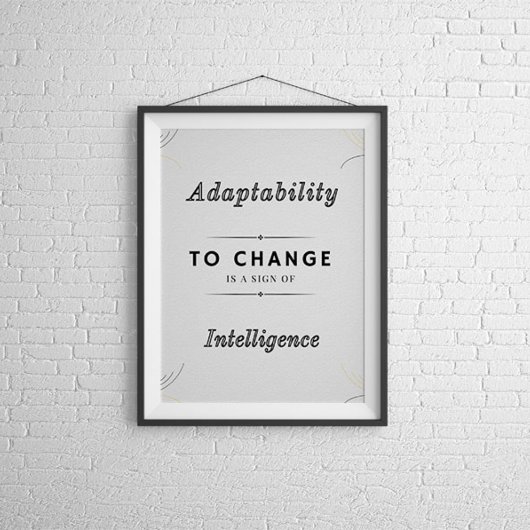 Adaptabilité Pour Changer Motivation Poster