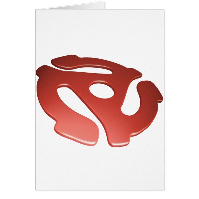 Adaptateur rouge de 3D 45 t/mn (Devant)