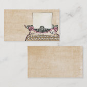adaptez votre carte de visite de machine à écrire (Devant / Derrière)