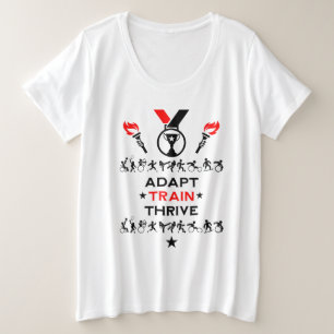 Adaptief gehandicaptensportcadeau grote maat t-shirt