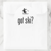 Adaptief skiën ronde sticker (Tas)