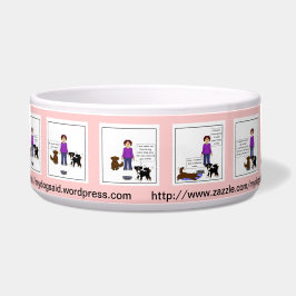 Ada's New Pool cartoon dog gerecht - roze Voerbakje