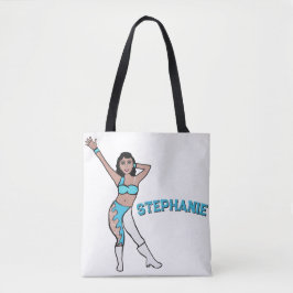 Add A Name Aqua Swirl #2 Draagtas