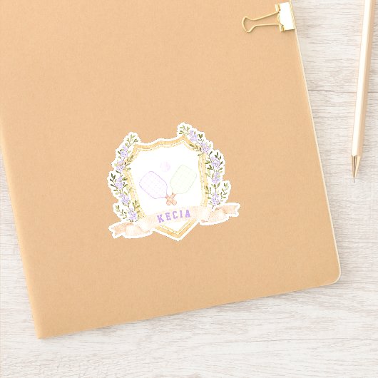 Add-a-Name Preppy Pickleball Sticker (Notitieboek)