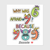Add fun to maths with this funny maths sticker fea (Feuille)