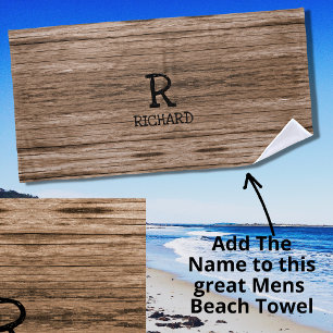 Add Initial Name Wood Wooden Plank Wall Look Strandlaken