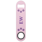 Add initials purple and pink speed flessenopener (Voorkant)